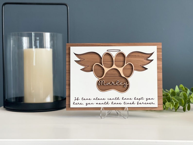 Pet Memorial Sign, Pet Memorial Gift, Pet Loss Gift, Personalized Cat Memorial, Personalized Dog Memorial, Personalized Pet Memorial