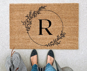 Initial Doormat, Gift for Her, Wedding gift, Housewarming gift, newlywed gift, new home gift, closing gift, custom doormat, couples gift