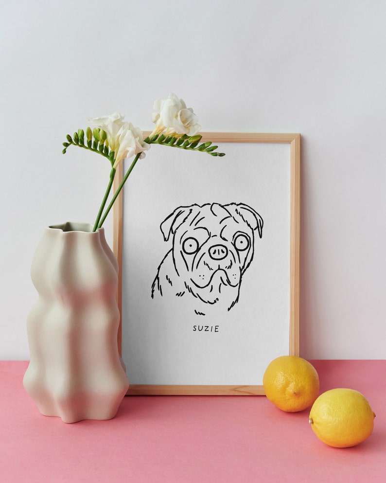 Custom Ugly Dog Portrait Dog Art Custom Pet Portrait Pet Parent Gift Pet Portrait Custom Art Custom Dog Pet Memorial Gift Pet Art