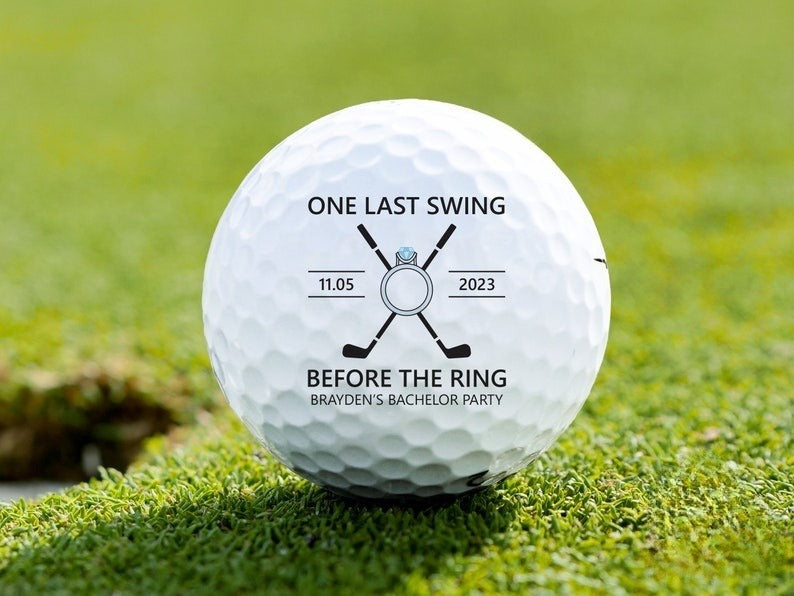 Bachelor Party Favor - Custom Golf Balls - Personalized Gift - Wedding Party Gift - Golf Gift for Groomsman - Groomsmen Proposal - Best Man