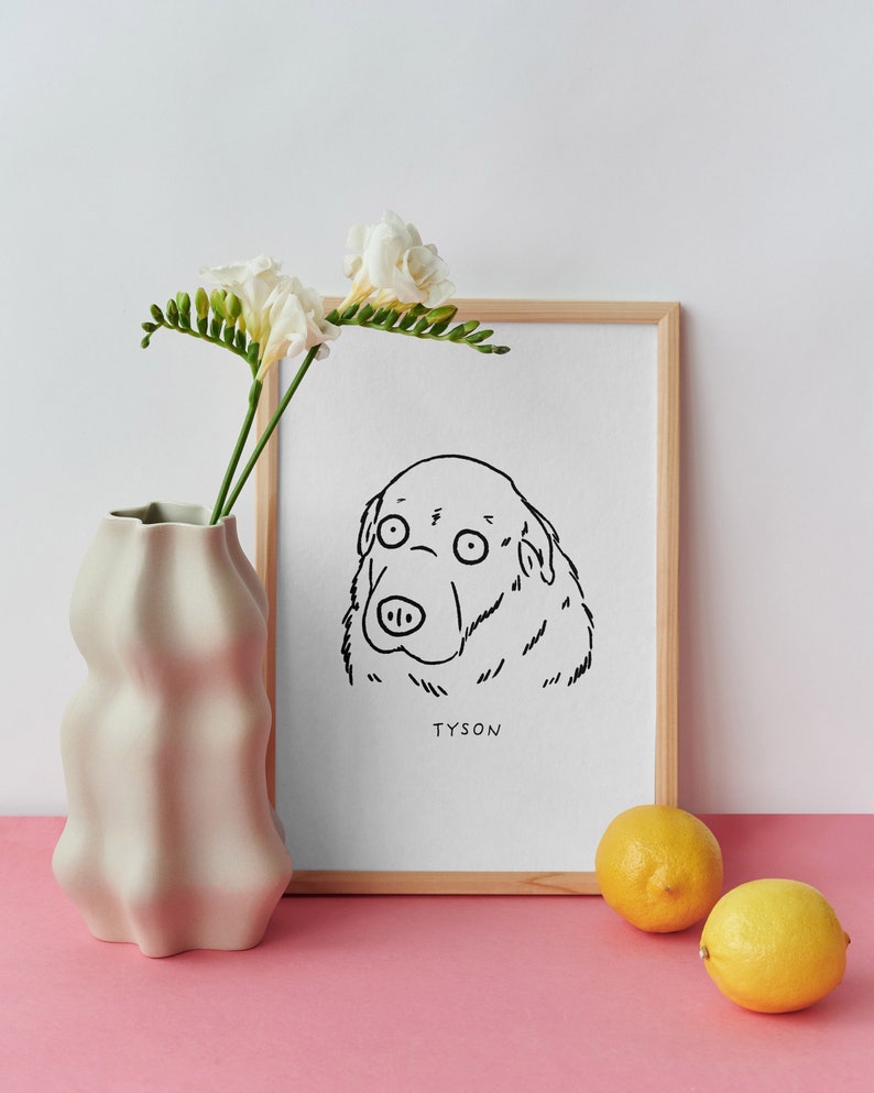 Custom Ugly Dog Portrait Dog Art Custom Pet Portrait Pet Parent Gift Pet Portrait Custom Art Custom Dog Pet Memorial Gift Pet Art