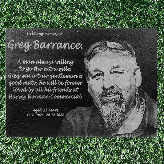 Memorial Personalized Garden Stone,In Loving Memory Gift,Loss Of Loved One,Upload Photo,Remembrance Stone Gift