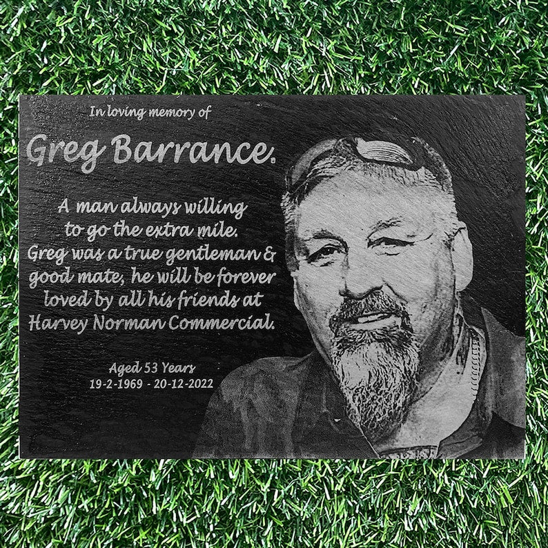 Memorial Personalized Garden Stone,In Loving Memory Gift,Loss Of Loved One,Upload Photo,Remembrance Stone Gift