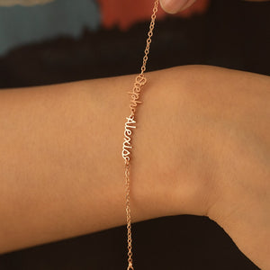 Personalized Name Bracelet, Custom Multiple Name Bracelet, Silver Bracelet for Mother, Family Name Bracelet, Mother's Day Gift for Grandma
