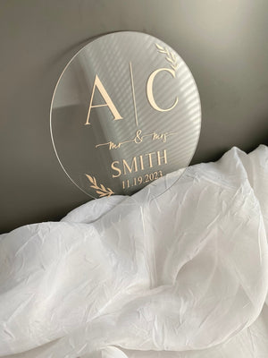 Custom Wedding Cake Topper Acrylic Wedding Cake Topper with Date Personalized Cake Topper for Wedding Custom Name Cake Topper Sign Wedding