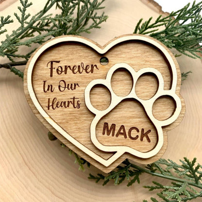 Pet Memorial Ornament, Personalized Pet Ornament, Pet Loss Gift, Pet Remembrance, Dog Ornament, Pet Keepsake Ornament, Custom Pet Ornament