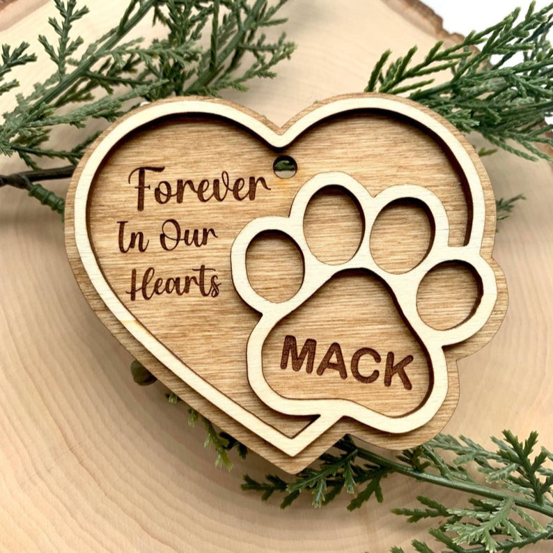 Pet Memorial Ornament, Personalized Pet Ornament, Pet Loss Gift, Pet Remembrance, Dog Ornament, Pet Keepsake Ornament, Custom Pet Ornament