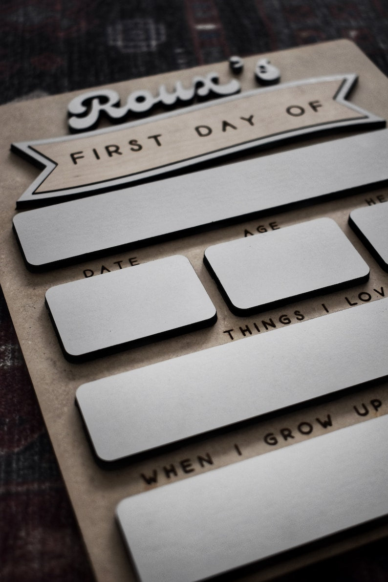 First Day of School Sign | Personalized 1st Day Of School Sign | Back To School Personalized For Picture Taking | Photo Prop