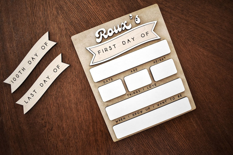 First Day of School Sign | Personalized 1st Day Of School Sign | Back To School Personalized For Picture Taking | Photo Prop