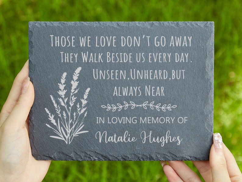 Personalized Memorial Stone.Grave Marker,Sympathy Gift.Remembrance Stone for Memorial Garden.Memorial Name Stone.Custom Memorial Gifts
