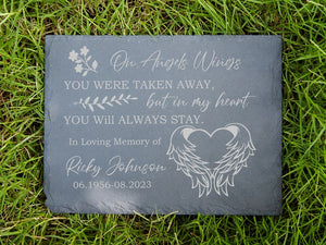Personalized Memorial Stone.Grave Marker,Sympathy Gift.Remembrance Stone for Memorial Garden.Memorial Name Stone.Custom Memorial Gifts