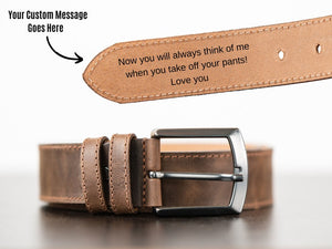 Custom Leather Belt for Daddy, Father s Day Gift for Boyfriend, Unique Gift for Husband, Personalized Leather Belt Anniversary Handmade Belt