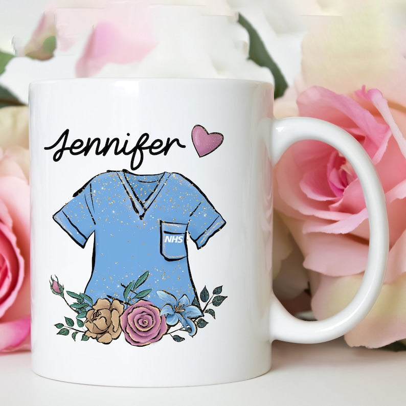 Personalised nurse mug with name / NHS nurse Thank you gift / New nurse present / Hospital Nurse Christmas Birthday gift / Medical student