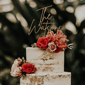 Custom cake topper, Wedding cake topper, Personalized cake topper for wedding, Gold Cake Topper, Mr and Mrs Rustic Wedding Cake Topper