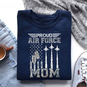 Proud Air Force Mom Shirt, Air Force Mom Gift, US Air Force Mom, Personalized Military Family Shirt