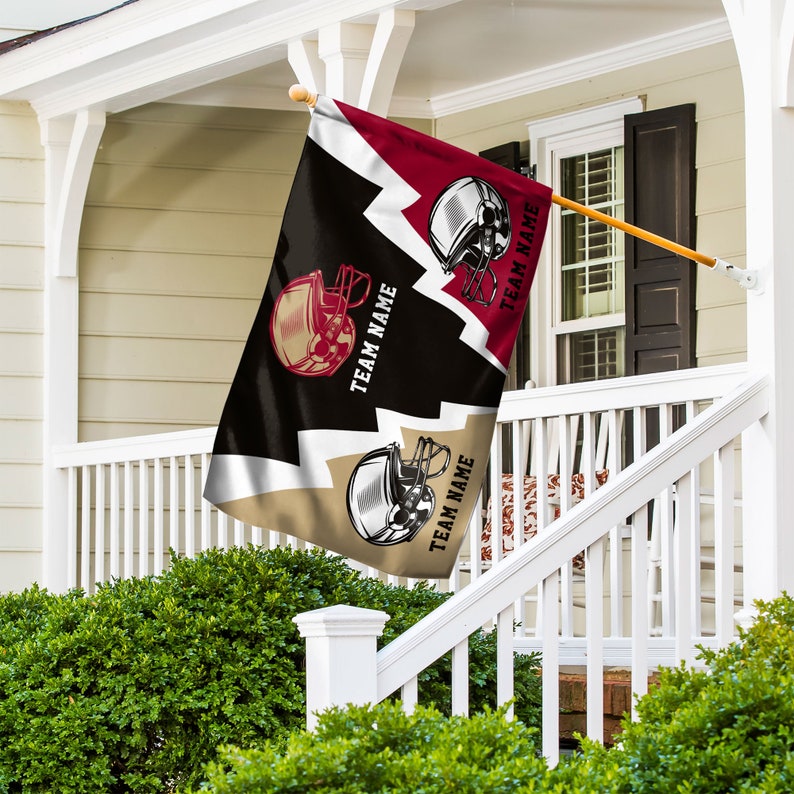 Custom House Divided Flag, House Divided Baseball, Basketball Team Flag, American Football Flag, Personalized Gifts for Him, Christmas Gifts