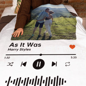 Custom Blanket your photo & music favorite song, Personalized Photo Blanket, Picture Blanket, Minky Blanket Wedding Gift, Couples Gift il_794xN.5087751332_fume.jpg