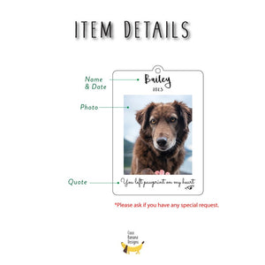 Custom Pet Keychain | Personalized Pet Photo Keychain | Pet Memorial Keychain | Pet Loss Gift | Pet Memorial Gift | Christmas gifts