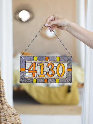 Custom Acrylic numbers, suncatcher address sign, personalized name cling, housewarming gift