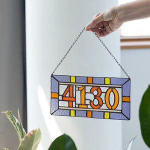 Custom Acrylic numbers, suncatcher address sign, personalized name cling, housewarming gift