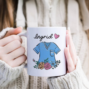 Personalised nurse mug with name / NHS nurse Thank you gift / New nurse present / Hospital Nurse Christmas Birthday gift / Medical student