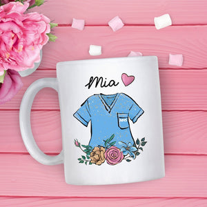 Personalised nurse mug with name / NHS nurse Thank you gift / New nurse present / Hospital Nurse Christmas Birthday gift / Medical student