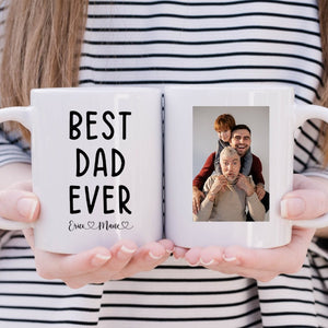 Best Dad Ever Mug, Dad Gifts, Dad Mug With Photo, Dad Gift From Kids, Gift For Dad, Custom Dad Mug, Dad Coffee Cup