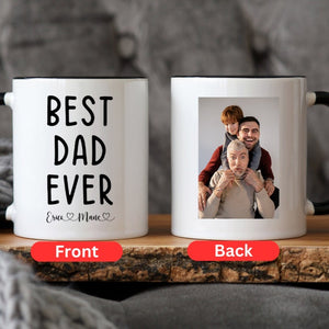 Best Dad Ever Mug, Dad Gifts, Dad Mug With Photo, Dad Gift From Kids, Gift For Dad, Custom Dad Mug, Dad Coffee Cup