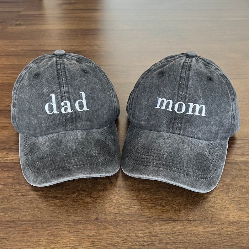 Grandpa, Dad With Date Embroidered Cap