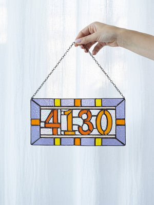 Custom Acrylic numbers, suncatcher address sign, personalized name cling, housewarming gift