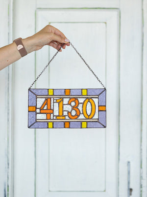 Custom Acrylic numbers, suncatcher address sign, personalized name cling, housewarming gift