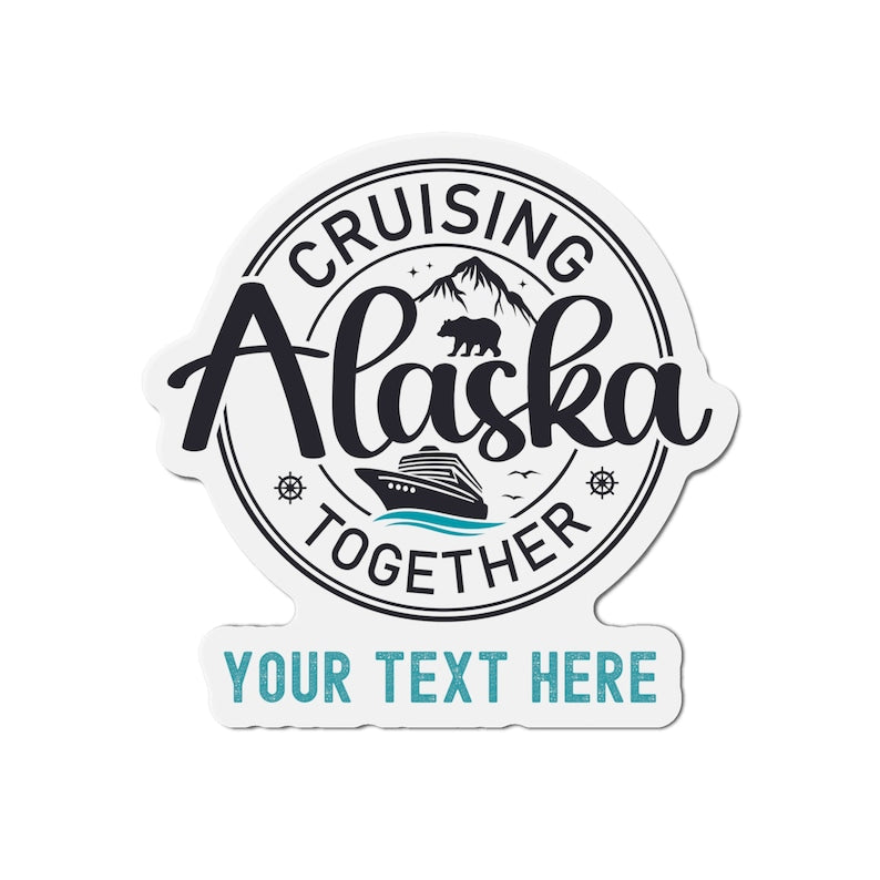 Alaska Cruise Personalized Door Magnet, Alaska Cruise Magnet, Personalized Cruise Door Magnets, Cruise Door Deco, Custom magnetic cruise