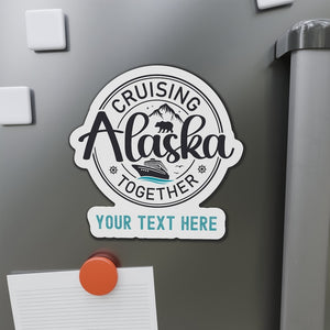 Alaska Cruise Personalized Door Magnet, Alaska Cruise Magnet, Personalized Cruise Door Magnets, Cruise Door Deco, Custom magnetic cruise