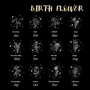 Personalized Birth Flower Night Light: Custom LED Lamp