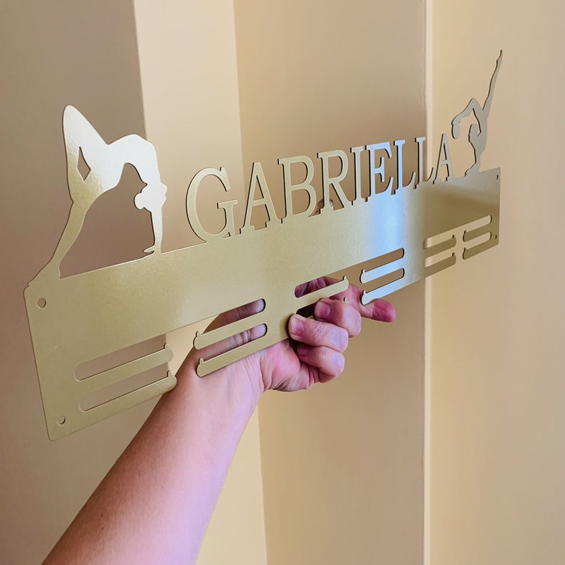 Personalized Medal Holder Custom Design, Custom Medal Display Rack for Awards Metal Medal Hanger Monogram, Any Sports, Figures and Symbols