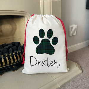 Personalised Christmas Sack For Dogs - Personalised Dog Christmas Sack - Dog Christmas Gifts - Pet Christmas Stocking - Dog Christmas Gifts