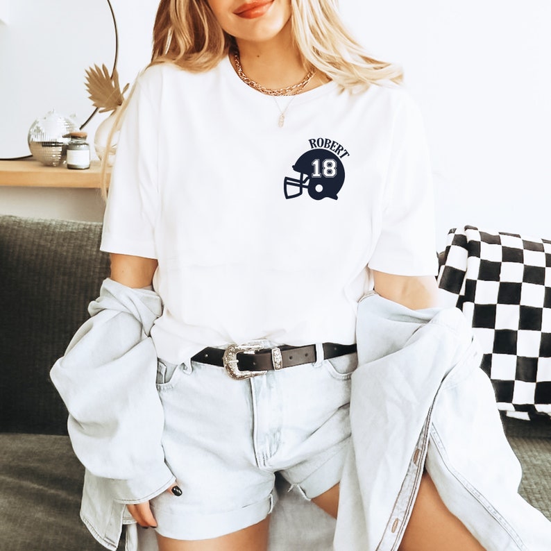 Customized Football Shirt ,Custom Name Number Football Shirt, Game Day Shirt ,Football Season Tee,Touch Down Kinda Day football T-Shirt