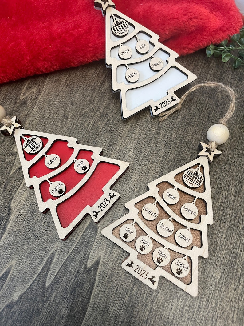 Custom Family Christmas Ornament| Big Family Name Christmas Tree 1-15 members|| Christmas Tree Ornament with Family Name 2023 | Big Family il_794xN.5181422764_k7x1.jpg