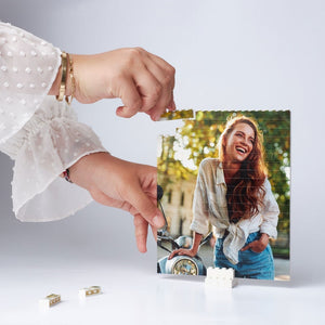 Photo Custom Building Block, Jigsaw Puzzle, Picture Puzzle, Christmas Photo Gift, Puzzle for Adults, Building Brick Photo Puzzle