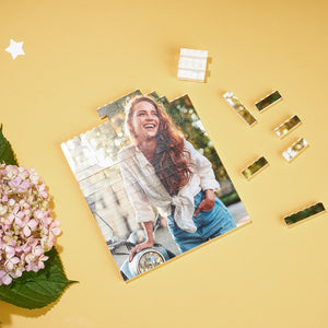Photo Custom Building Block, Jigsaw Puzzle, Picture Puzzle, Christmas Photo Gift, Puzzle for Adults, Building Brick Photo Puzzle