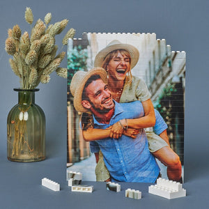 Photo Custom Building Block, Jigsaw Puzzle, Picture Puzzle, Christmas Photo Gift, Puzzle for Adults, Building Brick Photo Puzzle
