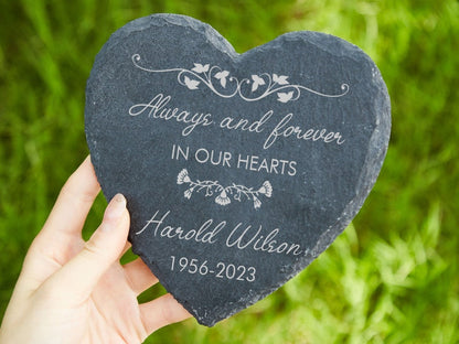 Always And Forever In Our Hearts Personalized Memorial Garden Stone,memorial garden,sympathy gifts,remembrance,bereavement gifts il_794xN.5195919792_ecki_f623c0c2-59f9-4058-8e9a-79af2b92f178.jpg