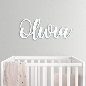 Custom Name Sign Personalized Wooden Name Sign for Nursery Wall Decor Wood Letters Baby Nursery Name Sign Wooden Sign Baby Name Sign