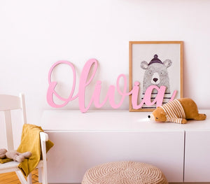 Custom Name Sign Personalized Wooden Name Sign for Nursery Wall Decor Wood Letters Baby Nursery Name Sign Wooden Sign Baby Name Sign