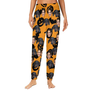 Halloween pajama pants,Custom face Pajama Set,Personalized Pajamas Set,Christmas Pajama,Custom photo Pjs,Halloween Gift to Her,giftfor women