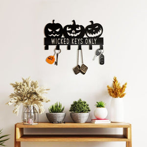 Wicked Keys Only, Customised Halloween Metal Key Hooks, Scary Pumpkin Key Holder, New Home D cor, Fall Pumpkin Key Holder, HouseWarming Gift
