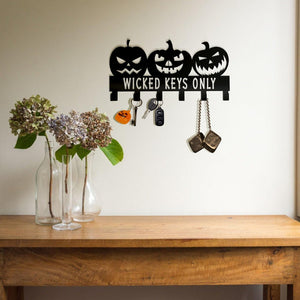 Wicked Keys Only, Customised Halloween Metal Key Hooks, Scary Pumpkin Key Holder, New Home D cor, Fall Pumpkin Key Holder, HouseWarming Gift