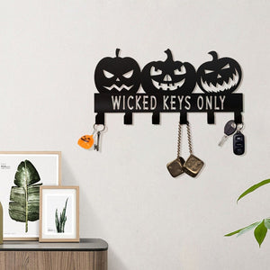 Wicked Keys Only, Customised Halloween Metal Key Hooks, Scary Pumpkin Key Holder, New Home D cor, Fall Pumpkin Key Holder, HouseWarming Gift