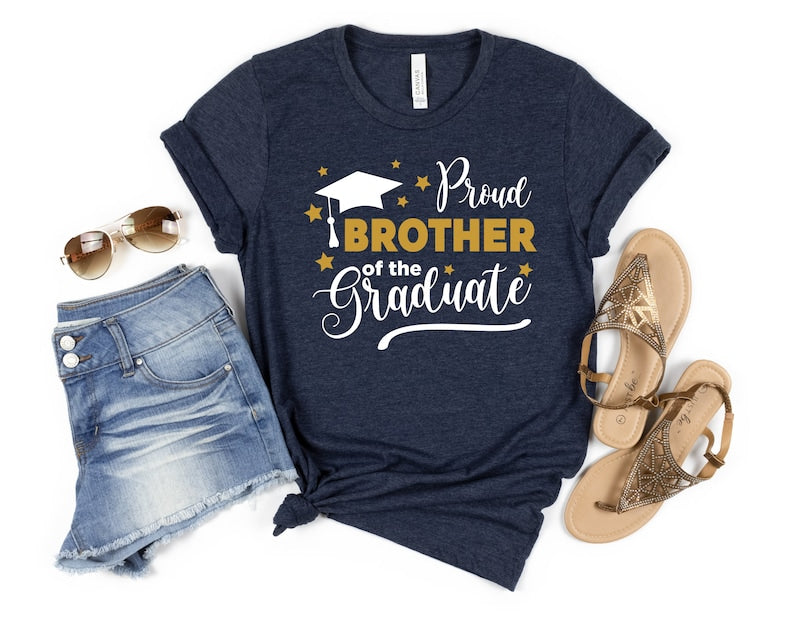 Custom Proud Graduate Tshirt, Proud Of The Graduate Shirt, Proud Dad Mom Brother Sister of a 2025 Graduate Shirt, Custom Graduation Shirt