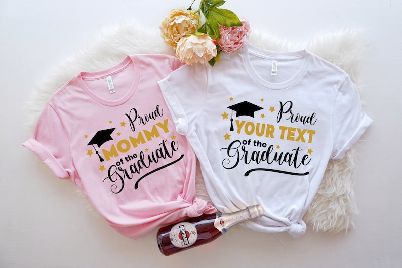 Custom Proud Graduate Tshirt, Proud Of The Graduate Shirt, Proud Dad Mom Brother Sister of a 2025 Graduate Shirt, Custom Graduation Shirt